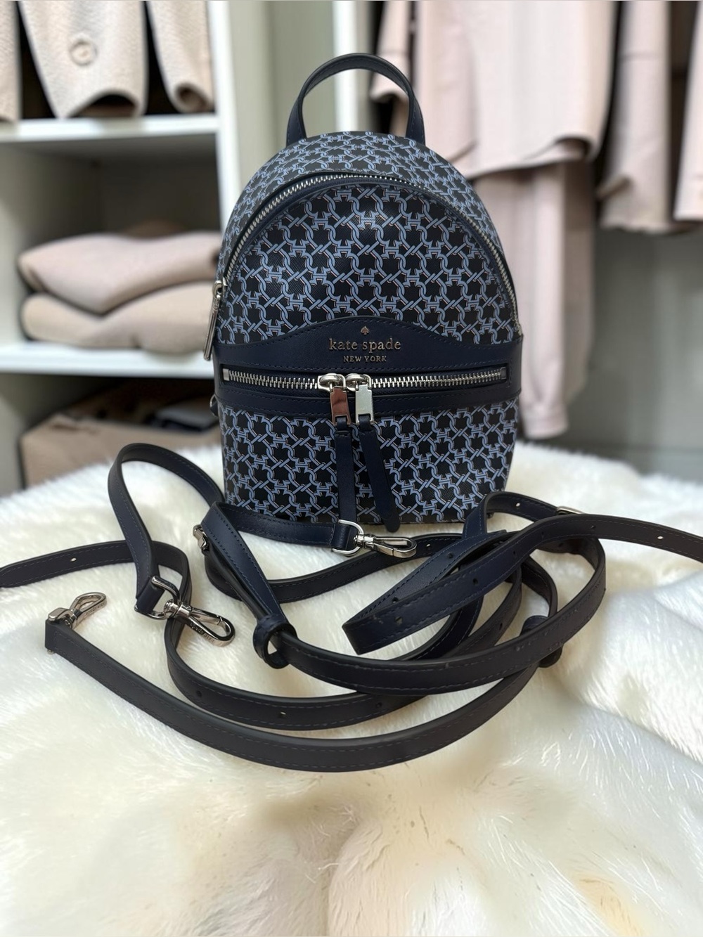 Kate Spade New York Spade Link Mini Convertible Backpack - Picture 3 of 10
